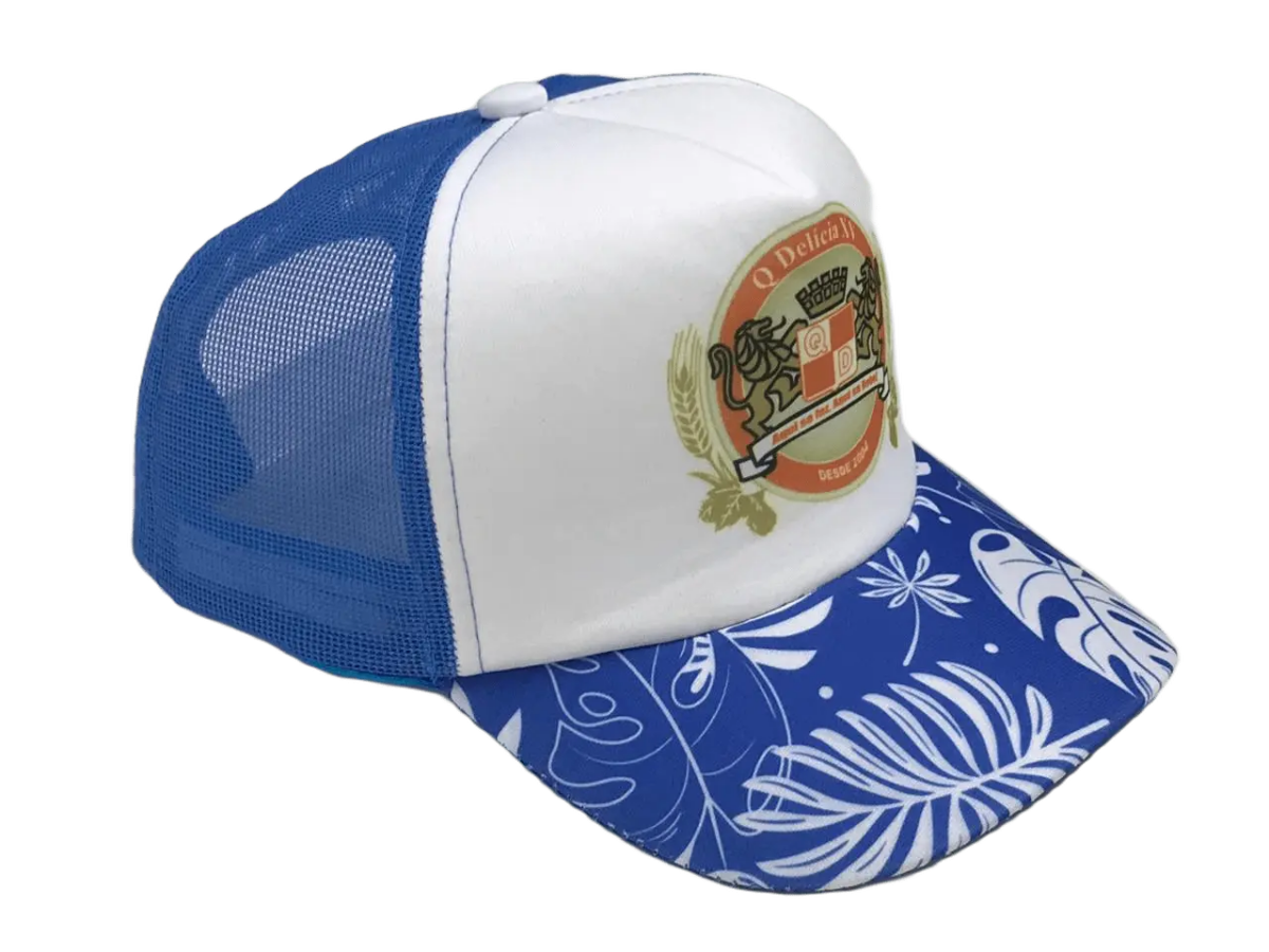 Gugalele 07 - Bone Modelo Americano, Elanca Espumada, Tela Laterias e Traseiro, Sublimado Frente e Aba, Aba Simples